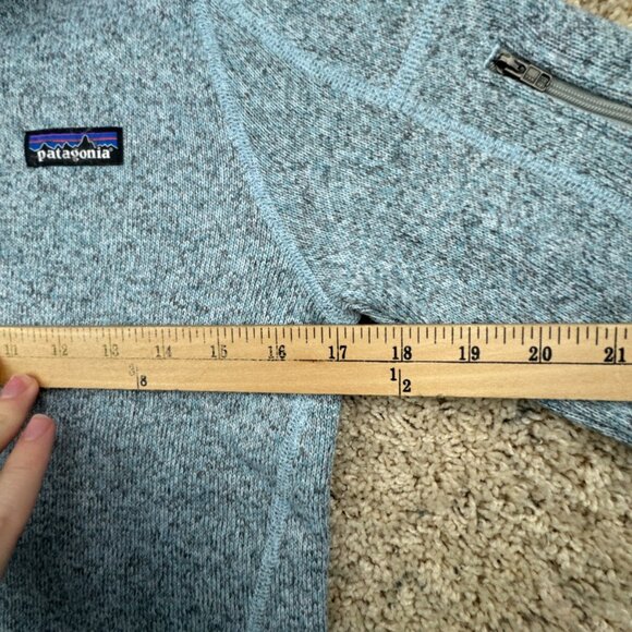 Patagonia Women’s Blue 1/2 Zip Pullover Sweatshirt Jacket Small W Logo Outdoor - Picture 5 of 12